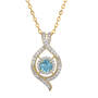 Sparkling Embrace Genuine White Topaz Pendant 12302 0018 l december