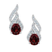 Genuine Birthstone and Diamond Earrings 11573 0020 a main