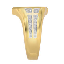 Sacred Shield Mens Diamond Ring 10538 0018 d side