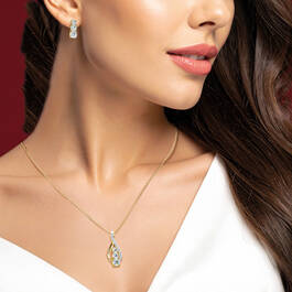 I Love You Forever Diamond Infinity Pendant with the FREE matching earrings 12648 0011 m model