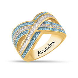 Birthstone Crisscross Ring 11841 0018 l december