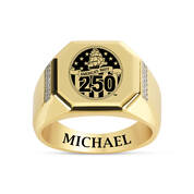 The Personalized US Navy Commemorative Diamond Set 12624 0027 b ring