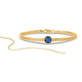Everyday Elegance Birthstone Bracelet with Free Matching Bracelet 12580 0011 i september