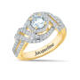 Personalized Genuine Birthstone Swirl Ring 10904 0014 d april