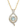 Sparkling Embrace Genuine White Topaz Pendant 12302 0018 c march