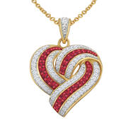The Love Knot Ruby Heart Pendant 10777 0018 a main