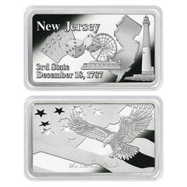 America the Beautiful Silver Plated Ingot Collection 11985 0014 zf NJ