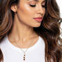 Ruby Hearts Diamond Necklace 12547 0013 m model