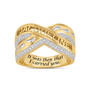 Footprints in the Sand Personalized Ring 12510 0016 a main