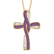 Personalized Birthstone Cross 11038 0011 b february