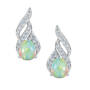 Genuine Birthstone and Diamond Earrings 11573 0020 j october
