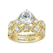 Hugs Kisses Forever Anniversary Ring Set 12548 0012 a main