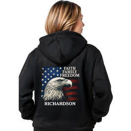 Faith Family Freedom Hoodie 12734 0016 o model back