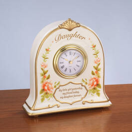 My Daughter Forever Porcelain Clock 12565 0010 m room