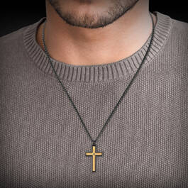 Personalized Diamond Cross and Dog Tag 12218 0029 m model
