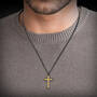 Personalized Diamond Cross and Dog Tag 12218 0029 m model