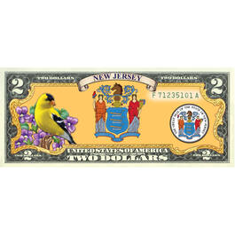 State Bird and Flower Enhanced $2 Bill Collection 11346 0026 a NewJersey
