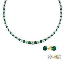 Birthstone Tennis Necklace 11948 0010 e may