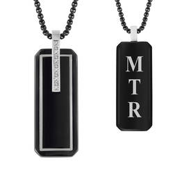 Black Ice Diamond Dog Tag 12488 0014 a main