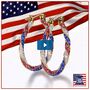 America the Beautiful Hoop Earrings, , video-thumb