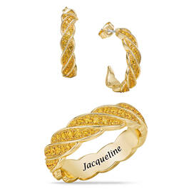 Birthstone Delight Ring with FREE Matching Earrings 12276 0010 k november