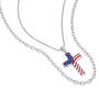 Personalized Diamond Freedom Cross Patriotic Set 13021 0016 d angle
