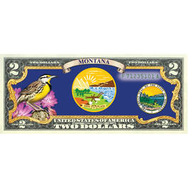State Bird and Flower Enhanced $2 Bill Collection 11346 0026 a Montana