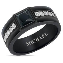 Personalized Black Ice Statement Onyx and Diamond Ring 12776 0015 a main