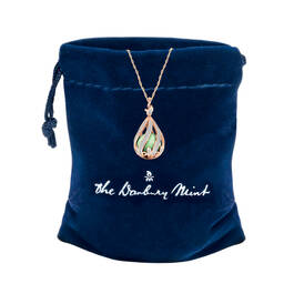 Copper Embrace Diamond and Jade Necklace 10306 0018 g gift pouch