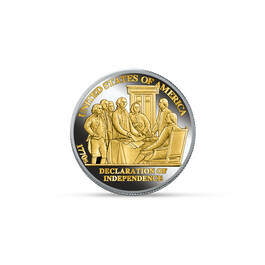American History Gold and Silver Plated Commemorative Collection 12920 0010 b coin