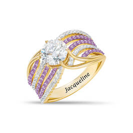 Personalized Winding Way Birthstone Ring 11761 0014 f june