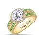 Personalized Birthstone & Diamonisse Halo Ring, Personalized Birthstone Diamonisse Halo Ring 11317 0013 h august