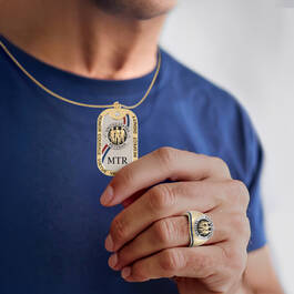 Defenders of Liberty Diamond Ring and Dog Tag Set 12810 0013 m model