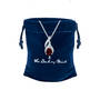 Genuine Birthstone & Diamond Pendant, Genuine Birthstone Diamond Pendant 11573 0012 m gift pouch