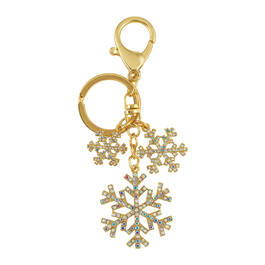 Golden Snowflake Cluster Bag Charm 10695 0025 a main