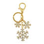 Golden Snowflake Cluster Bag Charm 10695 0025 a main