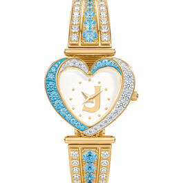 Womens Birthstone Initial Heart Watch 10332 0016 c march
