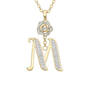 Diamond Rose Initial Pendant 12023 0024 m pendant
