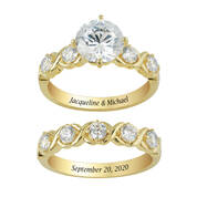 Hugs Kisses Forever Anniversary Ring Set 12548 0012 b ring
