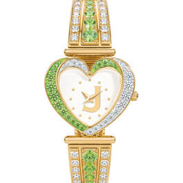 Womens Birthstone Initial Heart Watch 10332 0016 h august