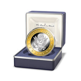 Military Silver Gold Plated Commemoratives 11816 0019 g display