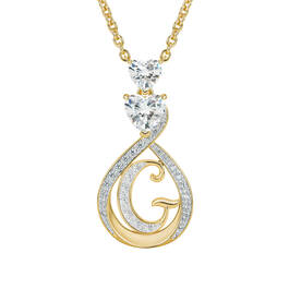 I Love You Diamond Initial Pendant 12795 0012 e pendant
