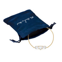 Trio of Hearts Diamond Bracelet 11808 0043 g giftpouch