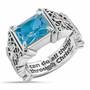 “I Can Do All Things" Birthstone Ring, I Can Do All Things Birthstone Ring 6524 001 2 3