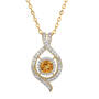 Sparkling Embrace Genuine White Topaz Pendant 12302 0018 k november