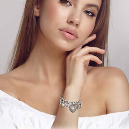 The Enchanted Heart Charm Bracelet 11847 0046 g model