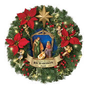 The Personalized Christmas Blessings Nativity Wreath 12531 0029 a main