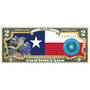 State Bird and Flower Enhanced $2 Bill Collection 11346 0026 a Texas