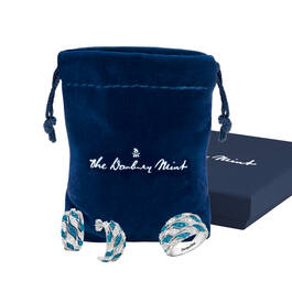 Personalized Blue Ocean Waves Ring FREE Matching Earrings 12161 0018 d giftpouch box