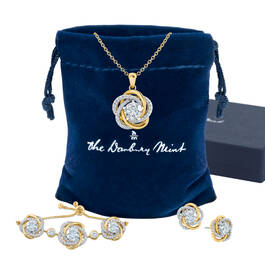 Perfectly Paired Love Knot Pendant with Matching Earrings 4922 0122 g giftpouch